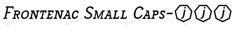 Frontenac Small Caps字体转换